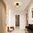 1-Light 7In Crystal Flush Mount Ceiling Light