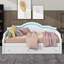 Twin Size Fabric-Upholstered Daybed Complete With LED Illumination And Two Drawers-1178878332-1178878335
