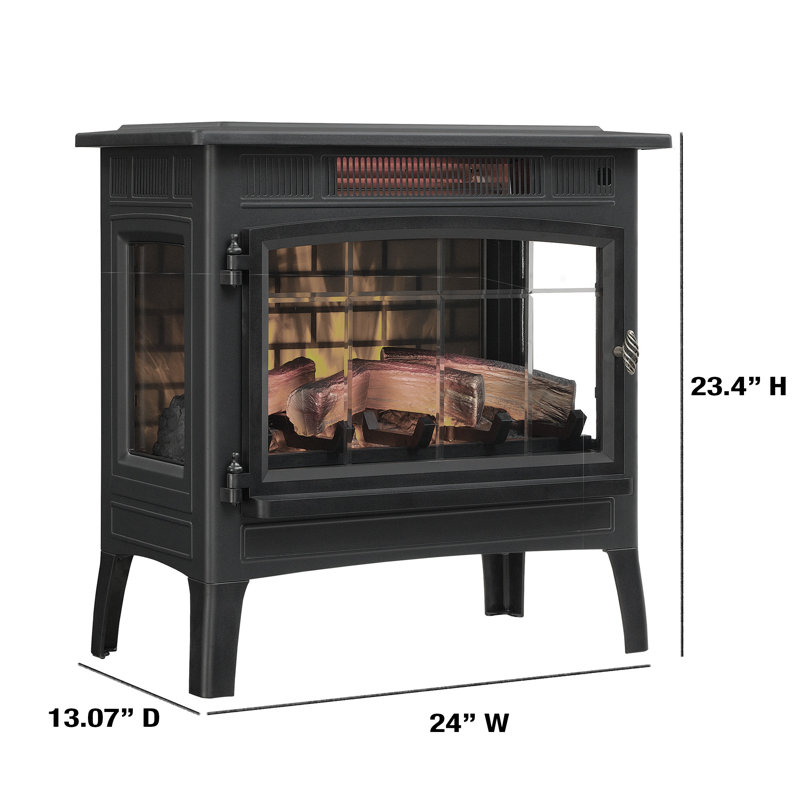 Poêle électrique Duraflame, Noir