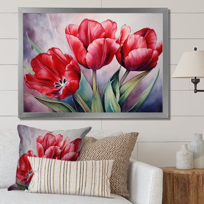 Tulipes tranquillité - Tulipes, reproductions d'art mural