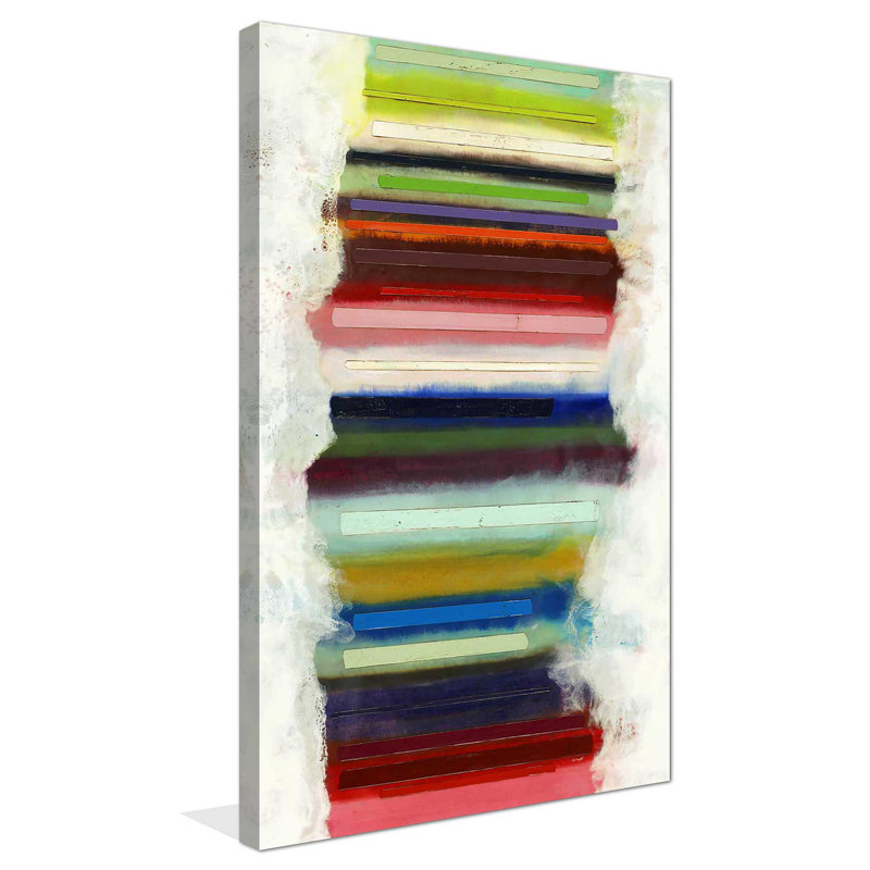 Ensemble à nouveau - Peinture sur toile à cadre flottant, H 60 po x l 36 po x P 1,5 po, Toile tendue