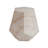 Outdoor/Indoor Side Table, Hexagonal Round Travertine Accent Table