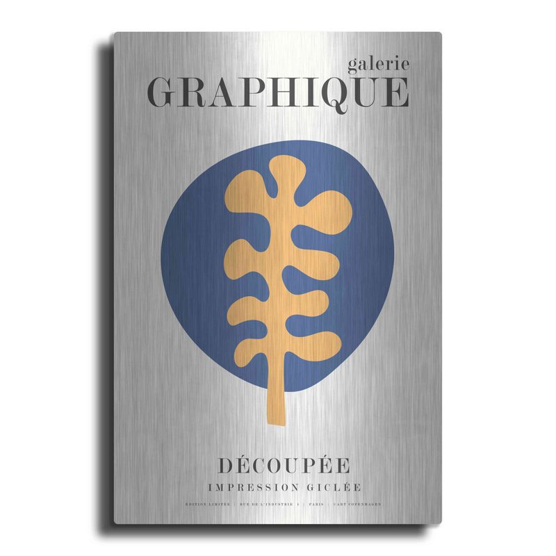 Trinx «Graphique 7» par Design Fabrikken, art mural en métal, H 16 po x l 12 po