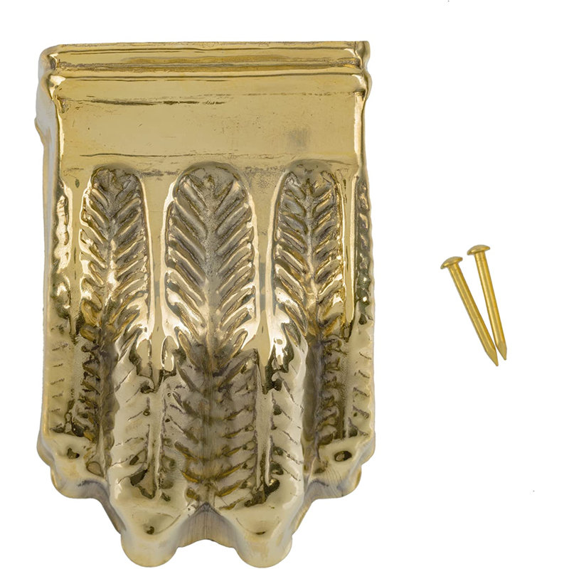 Large Stamped Furniture Leg Claw Feet, Brass