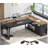 Executive Desk With File Cabinet For Home Office