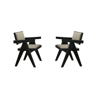 Chaises de salle à manger avec accoudoirs 2 pièces Contemporary