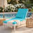 69.7" Outdoor Chaise Lounge Seat Cushion with Headrest-1774889158