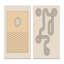 «Retro Abstract Colorful Colorful Geometric Designs VII», ensemble de 2 reproductions-651975015-651975012