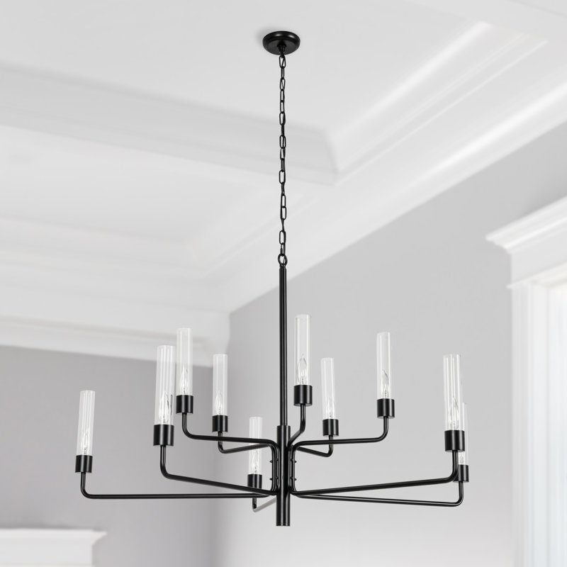 10 - Light Candle Style Sphere Chandelier