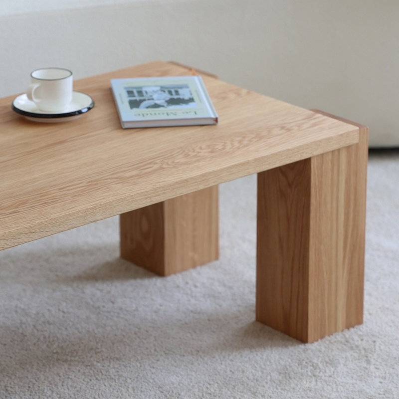 Table basse nordique simple et moderne, H 15,7 po x L 43,3 po x l 25,6 po