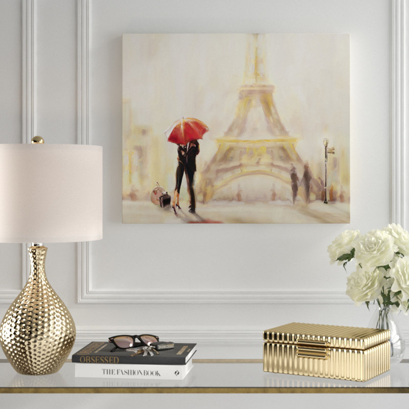 Paris Moment - Imprimé, H 24 po x l 36 po x P 1,5 po, Toile tendue