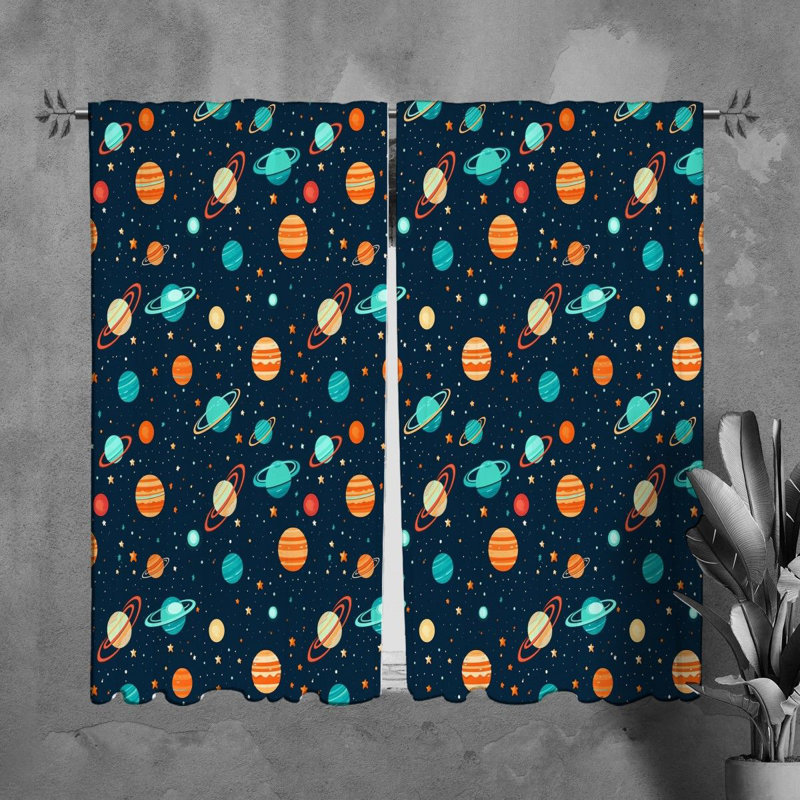 Paire de rideaux obscurcissant en polyester Michole, L 40 po x L 61 po