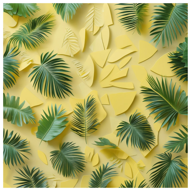 Couvre-lit de palmier tropical, Grand lit