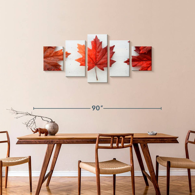 Maple Leaf, 34" H x 74" W