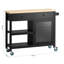 Mauch Solid Wood Top Kitchen Cart