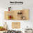 23.62*15.75Inch Wall Mounted Wooden Display Board Rectangular Pegboard Panel Kits