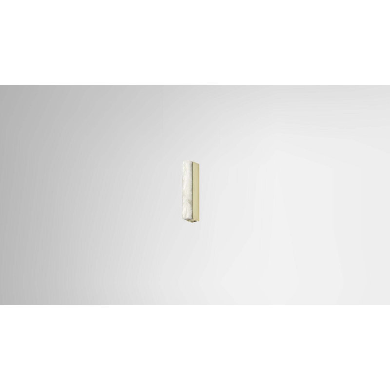 Artes 1 - Light LED Flush Mounted Sconce, Satin Brass