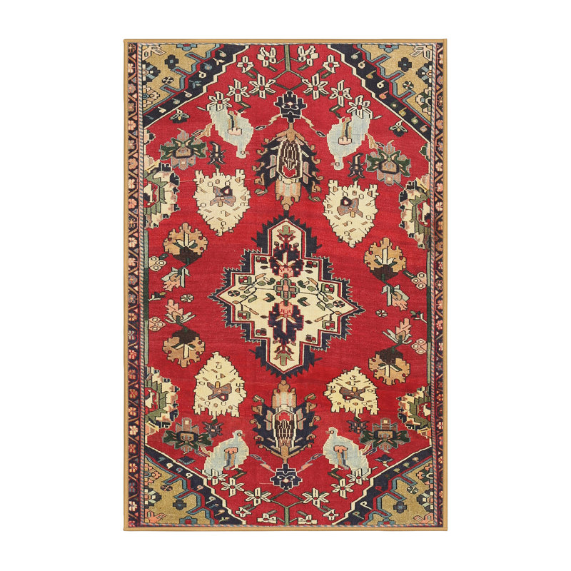 Tapis rouge à motif sud-ouest, Rectangle 5 pi x 8 pi