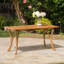 Outdoor 59 Inch Rectangular Solid Wood Table Dining Table