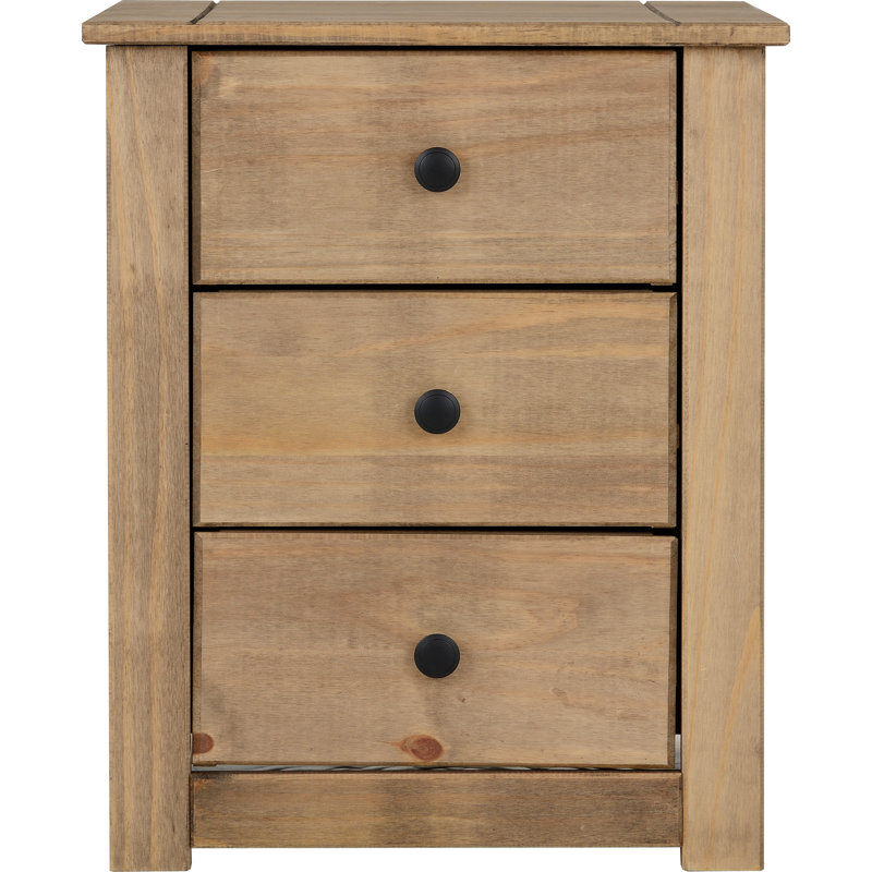 Tetteh 3 Drawer Bedside Table