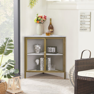 Kempst 27.6'' Tall 3 Legs Corner End Table