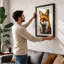 Fox Study Boho - Framed Print-1727806633-1727806638