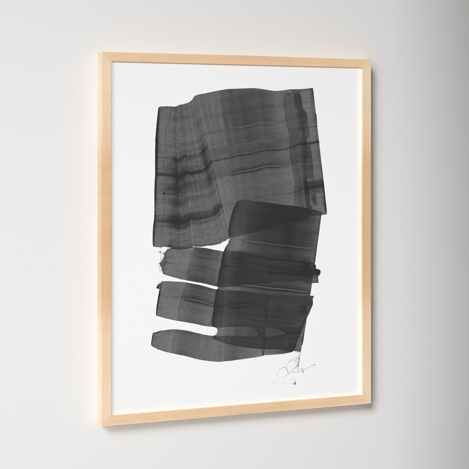 Brushstroke 5 by Jacques Pilon, Brown, 30" H x 24" W x 1.25" D