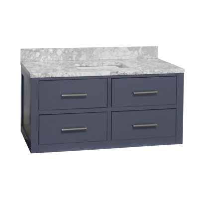 Virley 48" Wall-Mounted Single Bathroom Vanity Set