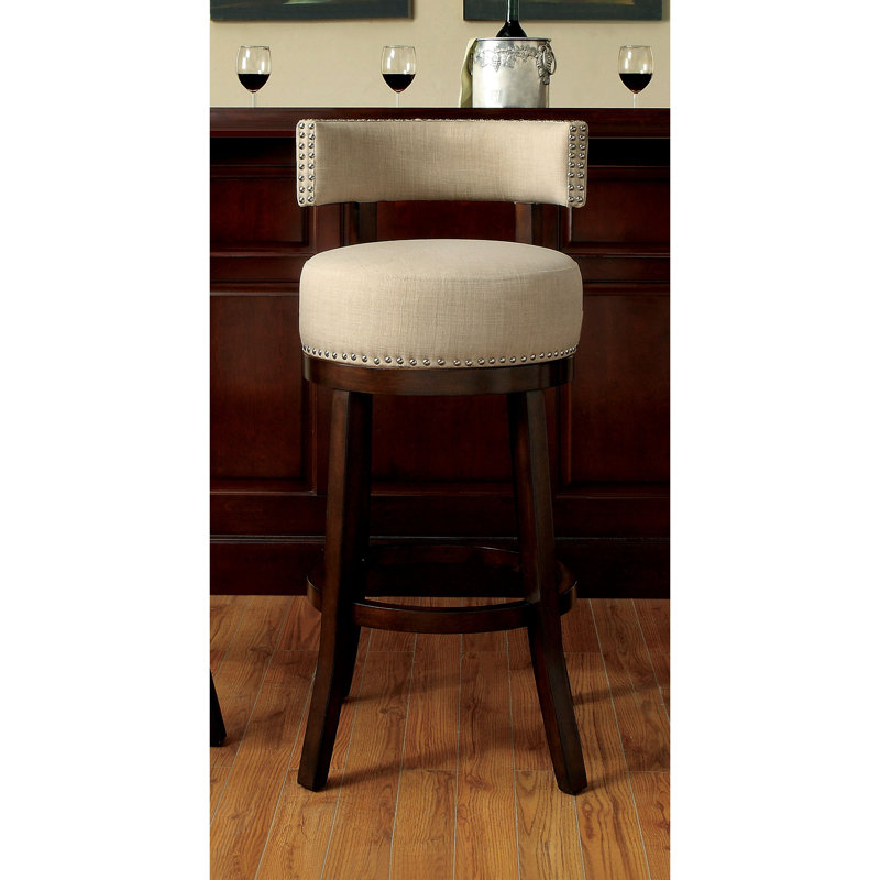 Norden Swivel Bar & Counter Stool, Beige, Bar Stool (30" Seat Height)