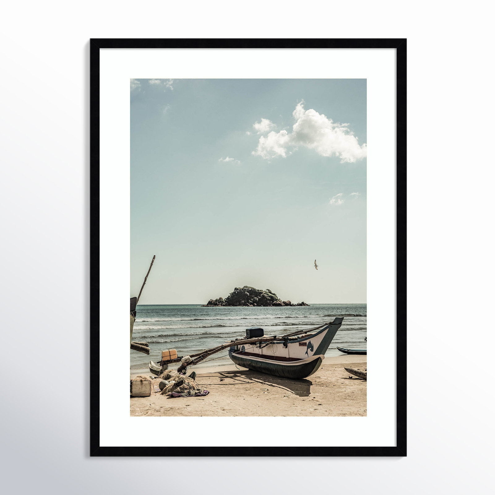 Of the Sea by Shot by Clint Wood Framed Wall Art Print, Black, 33" H x 25" W
