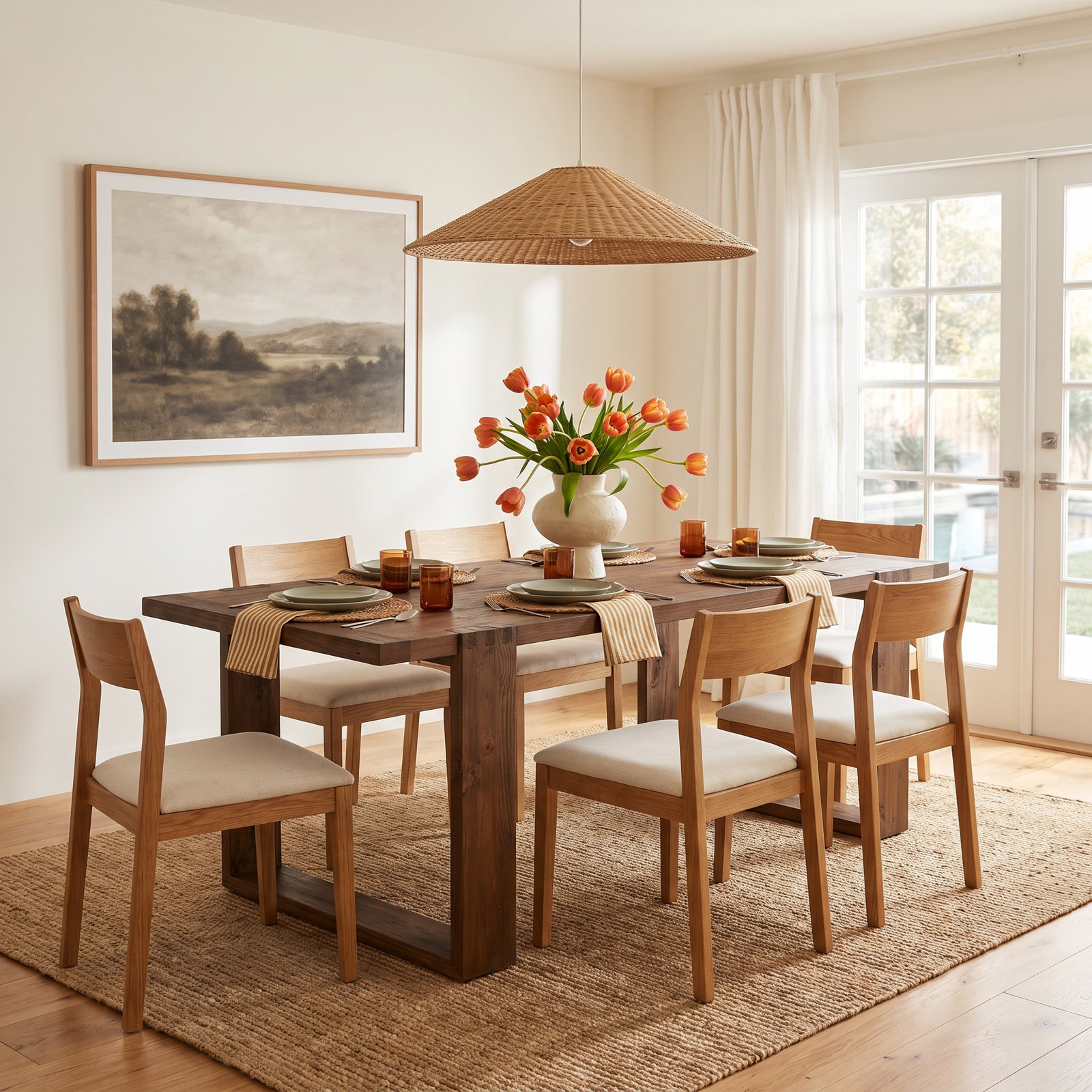 Cedrick 84" Pine Dining Table