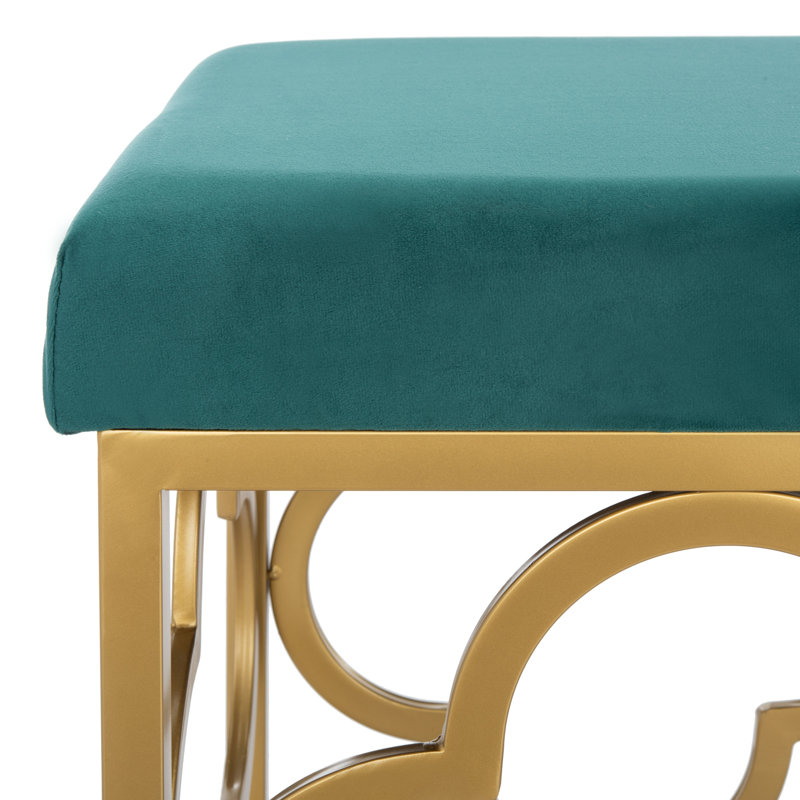 Banc rembourré Rainn, Émeraude