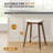 26" Solid Wood Backless Bar Stools, Set of 3 Saddle Counter Height Barstools-1760934511-1760934509