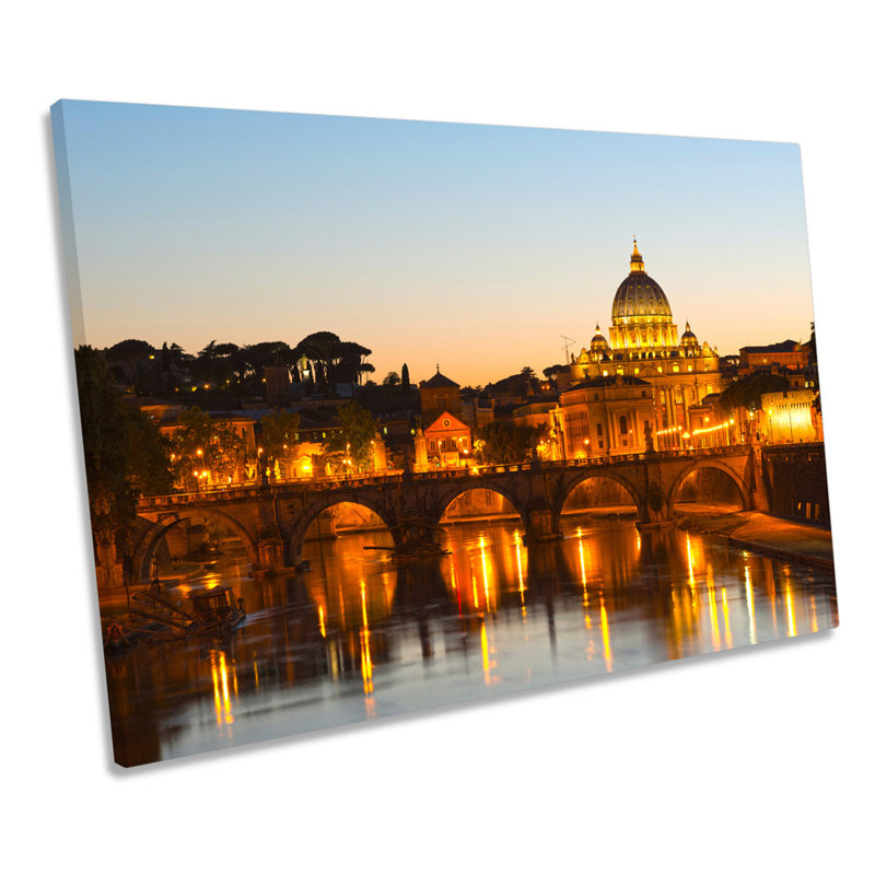 St Peters Basilica Rome Italy - Wrapped Canvas Print, 61cm H x 91.4cm W x 4cm D