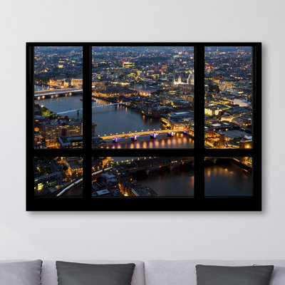 " Window View London by Night 2 " Print