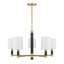 Lustre 5 lumières en laiton chaleureux Conrad-976284961-976284988