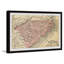 North and South Carolina - Reproduction d'art graphique sur papier encadré-1896441347