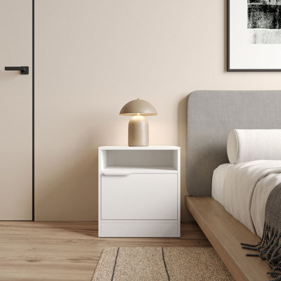 Swarn 114.3cm W Solid Wood Bedside Table