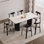 French retro simple rectangular dining table set