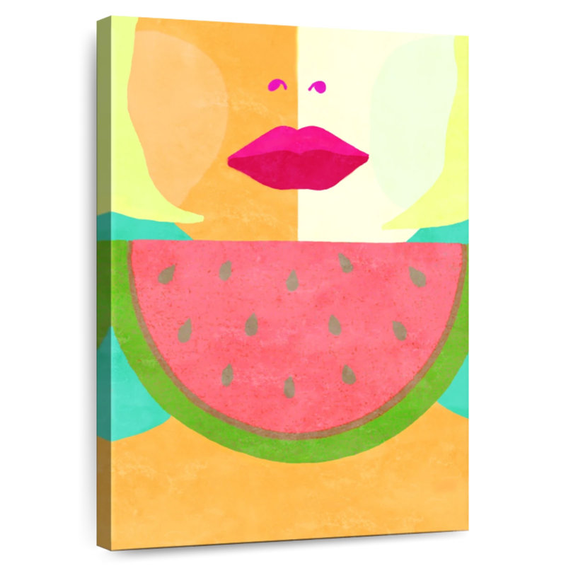 Leisha Watermelon Sugar Disco, 51" H x 34" W