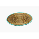 Natural Vine Round Beaded Placemats