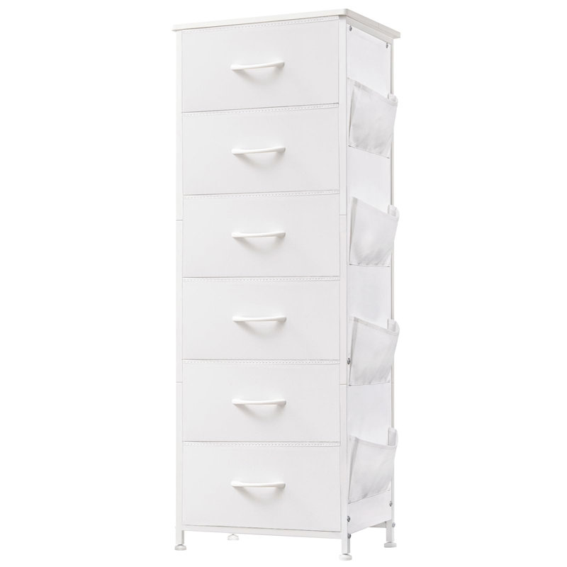 Commode 6 tiroirs Chapple, Blanc