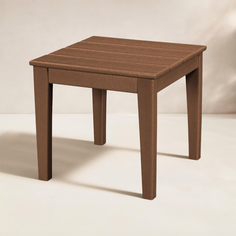 POLYWOOD Newport 18" End Table, Teak