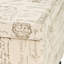 Style beige avec cadre en bois, finition, compartiment de rangement caché, décoration moderne en lin, cadre pour siège supplémentaire et caché