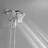 9-Spray Wall Mount Dual Shower Head And Handheld Shower Head Shower Faucet 1.8 GPM