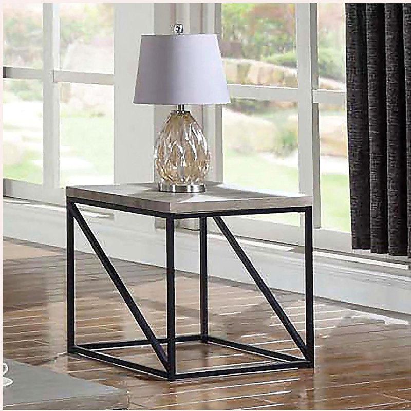 Sonoma Grey Square End Table