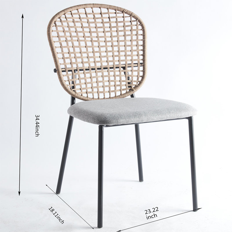 Chaise d'appoint Georgios en gris