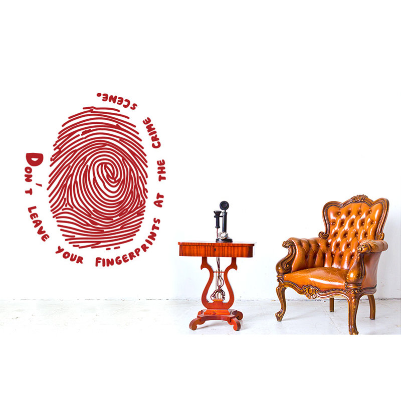 Wall Decal, Medium, Dark Red