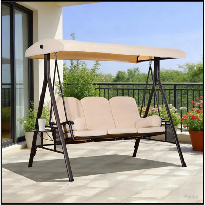 3-Seat Patio Swing Chair