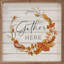 Gather Here Fall Wreath Whitewash - cadre photo, impression sur bois-665581613